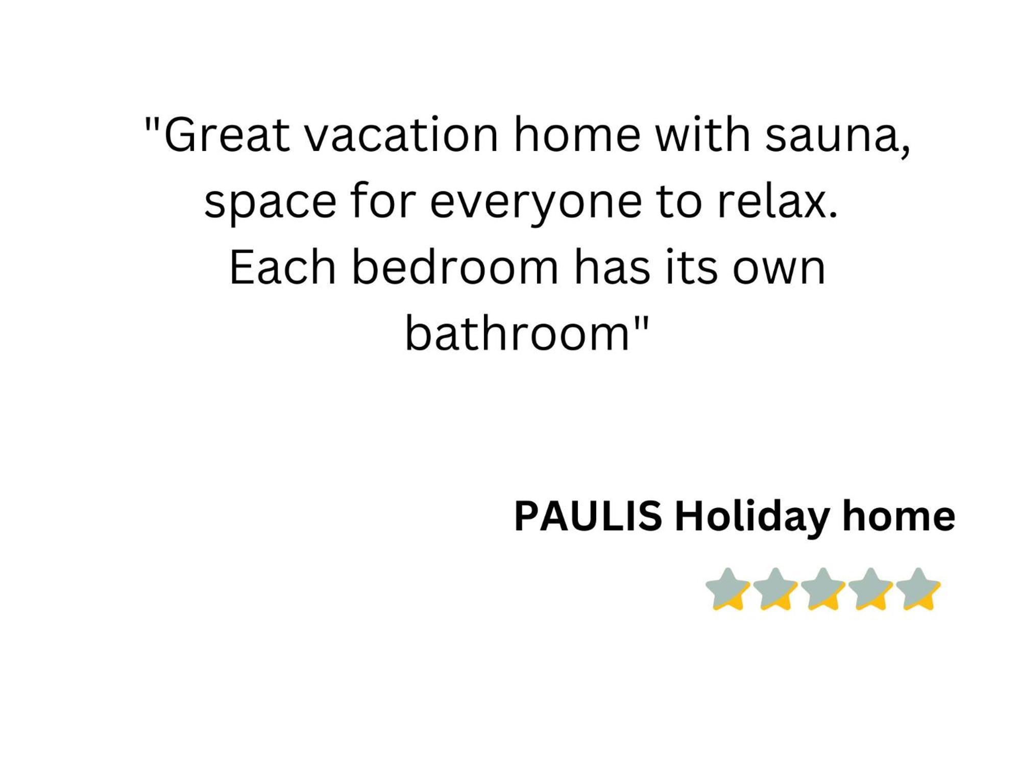 Paulis Cozy 4-Bedroom Vacation Home - With 4 Bathrooms Sun Terrace & Sauna, Nice To Hike & Bike, To Chil & Meet Bullange Exterior foto